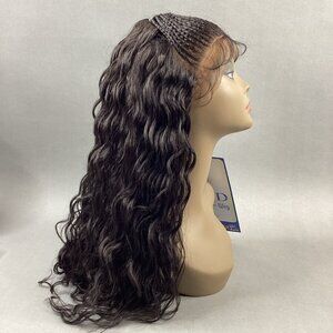 MLB38 Magic Lace Braid Wig #2 Darkest Brown Lace Front Synthetic Wavy Wig